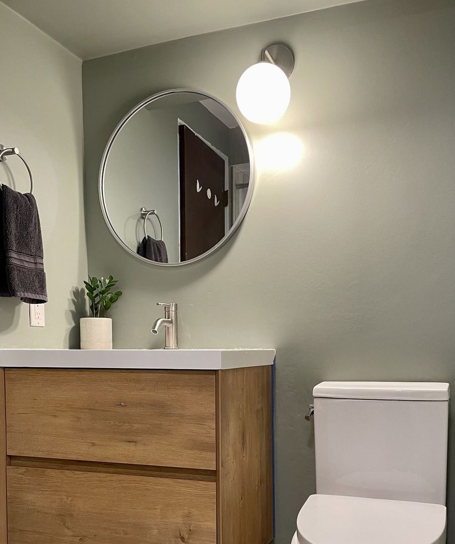 30 Inch Bathroom Vanity in White Oak | Kingdee Bathroom Vanity by Moreno Bath Vanities