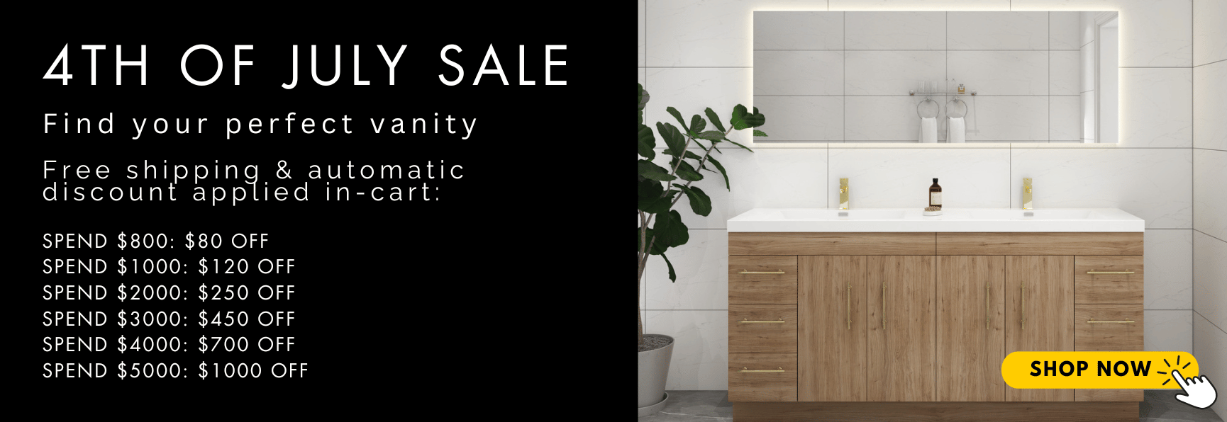 Moreno Bath 4th of July Super Sale: All Vanities