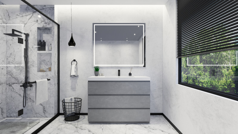 Angeles Modern Freestanding Vanity | Moreno Bath | National Bathroom Vanity Supplier