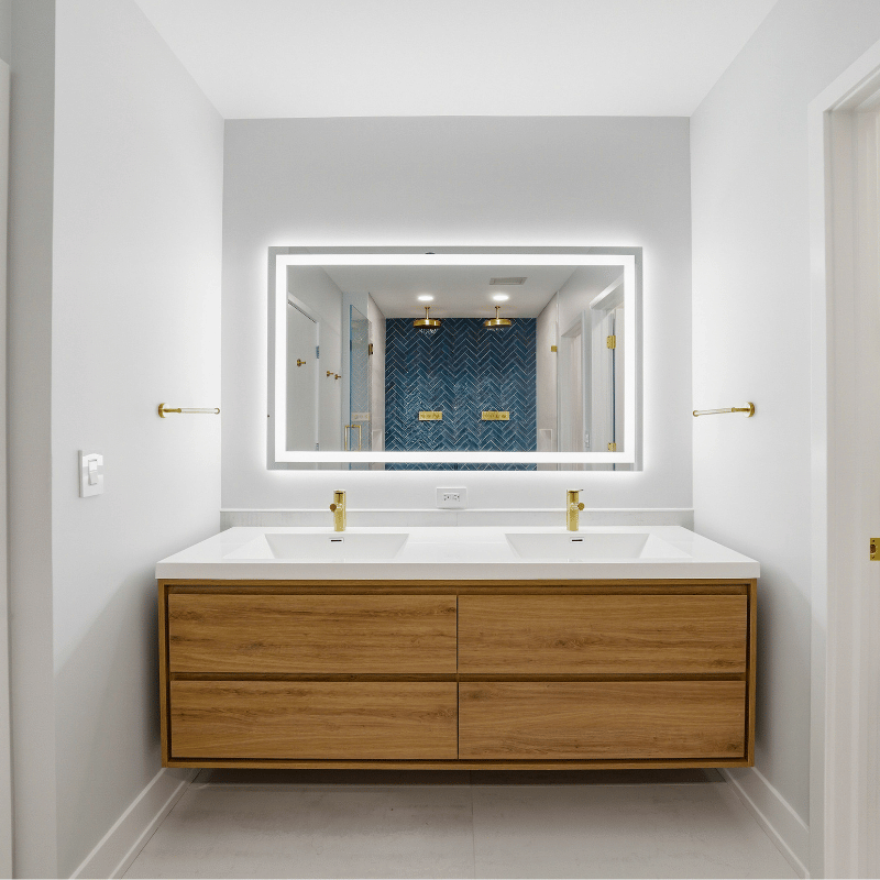 Sage 84 Inch Floating Bathroom Vanity in White Oak by Moreno Bath Bathroom Vanities Sage 84 Inch Floating Bathroom Vanity in White Oak by Moreno Bath Bathroom Vanities