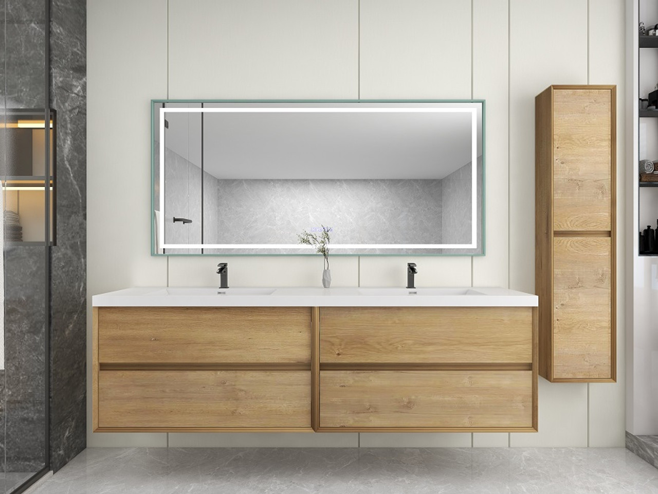 Kingdee Linen Cabinet or Linen Tower for Bathroom or Bedroom | Moreno Bath Bathroom Vanities