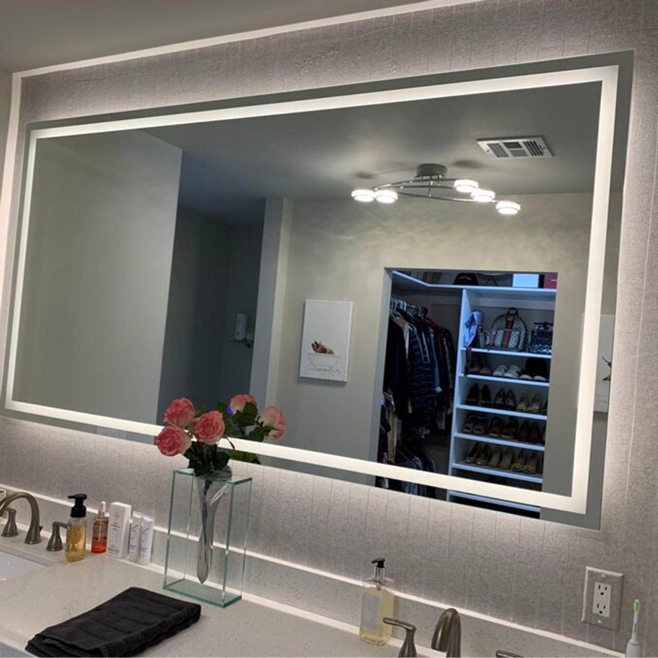 Twinkle 76" LED Lit Vanity Mirror | Moreno Bath Vanities